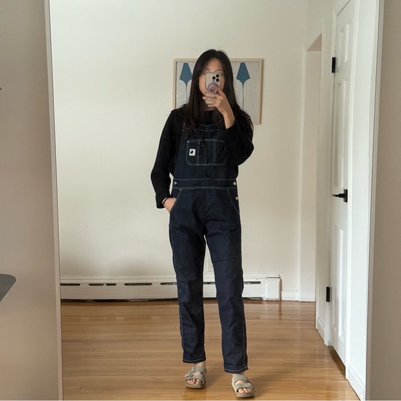 Carhartt WIP Bib Overalls - Dark Blue Denim - Picture 2 of 8